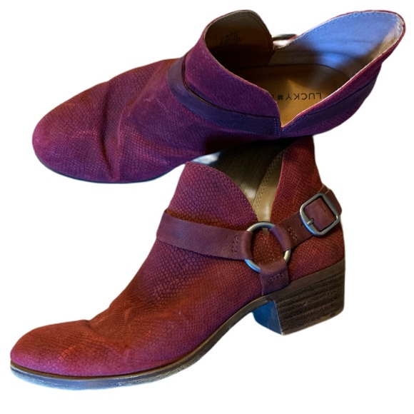 Lucky Brand Shoes - HP!! EUC - Lucky Brand Cut Out Berneah Booties 🎉🍾🎈🎉